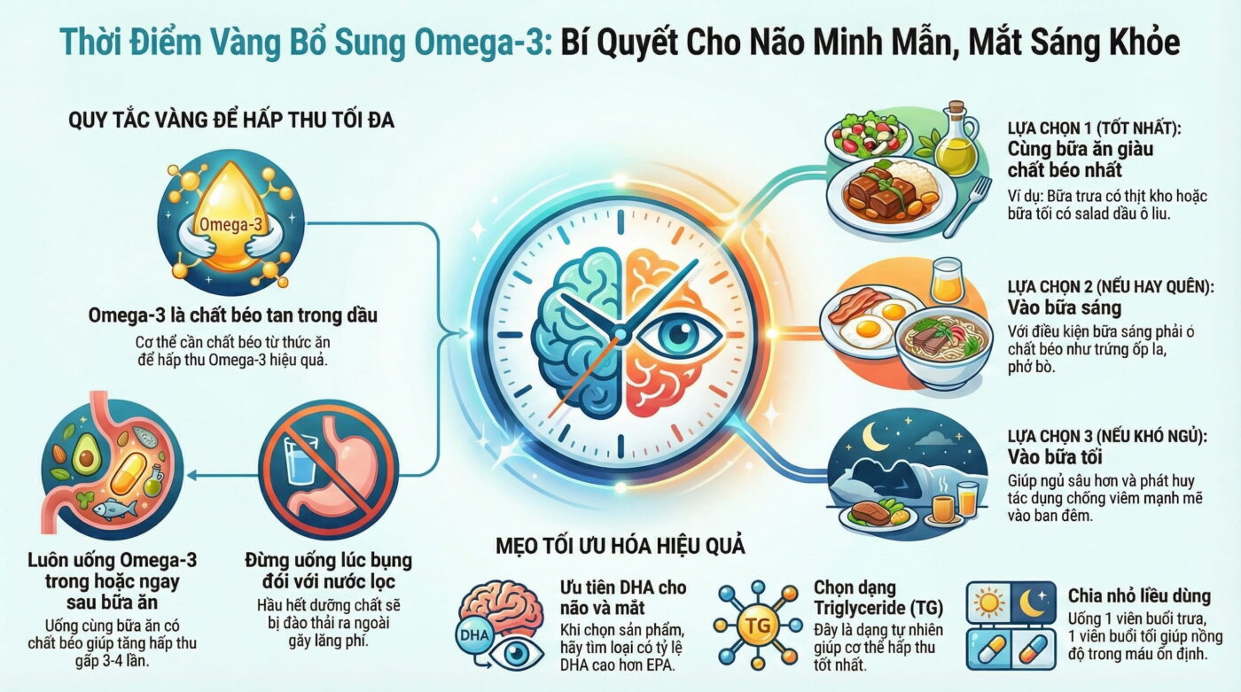 Thời điểm vàng để bổ sung Omega-3