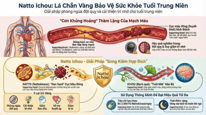Viên uống Natto Ichou – Người bạn đồng hành của tuổi trung niên