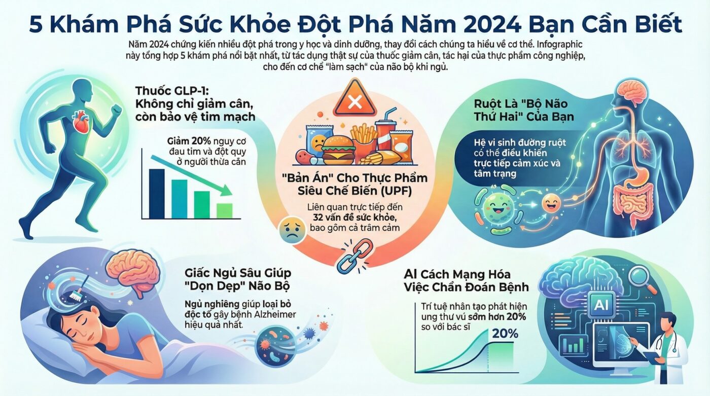 Tóm tắt nghiên cứu sức khỏe năm 2024 cần biết