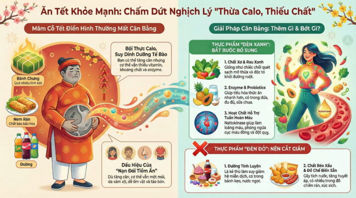 Dinh dưỡng mùa lễ, bổ sung thực phẩm dịp cuối năm