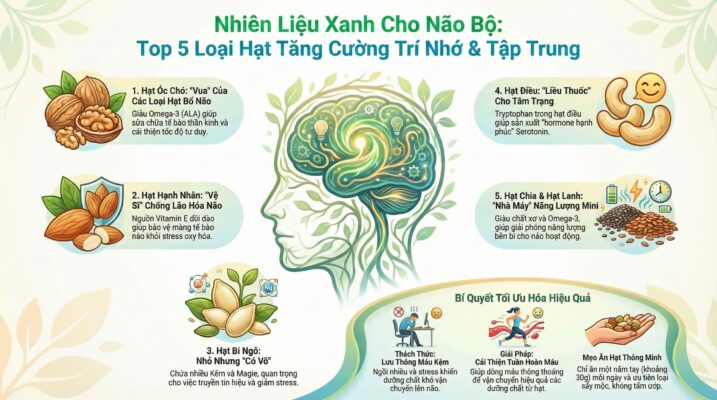 Loại hạt dinh dưỡng giúp tăng cường trí nhớ