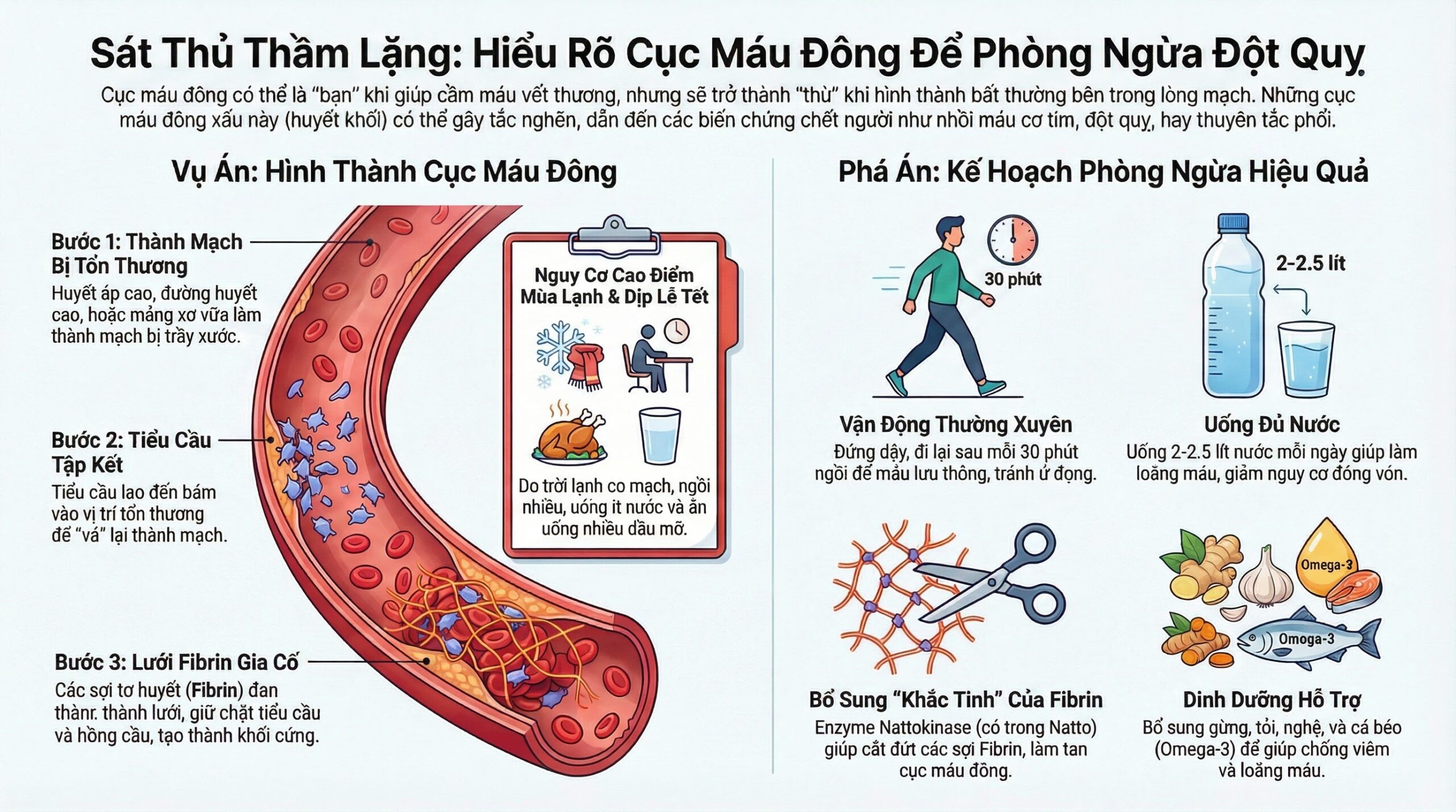 Cục máu đông hình thành như thế nào