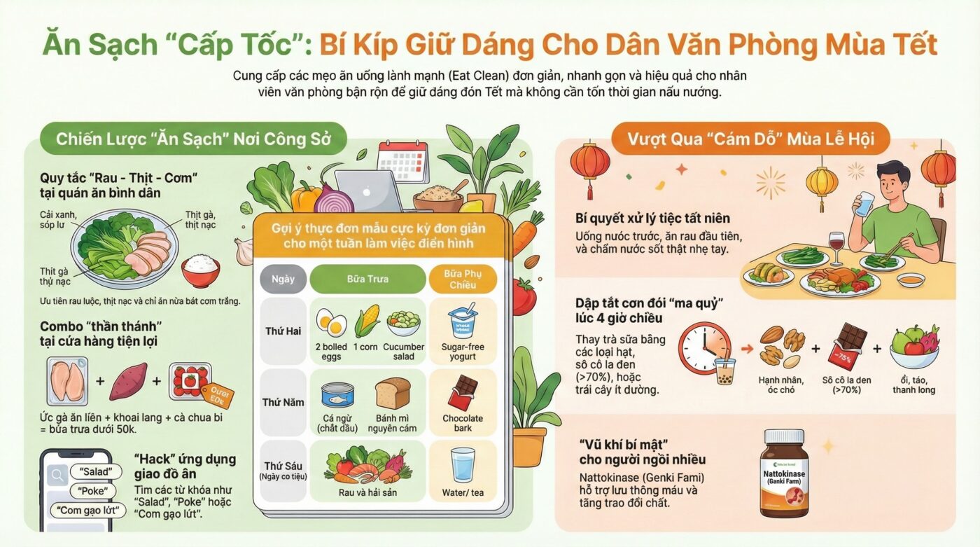 Chế độ ăn Eat Clean cho dân văn phòng