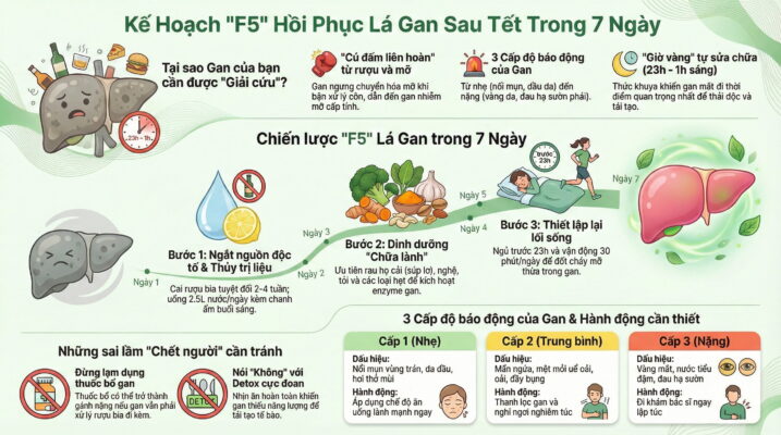 Sau Tết nên làm gì để gan hồi phục nhanh hơn?
