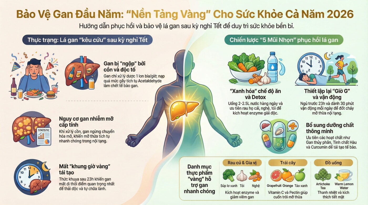 Đầu năm bảo vệ gan – nền tảng cho sức khỏe cả năm