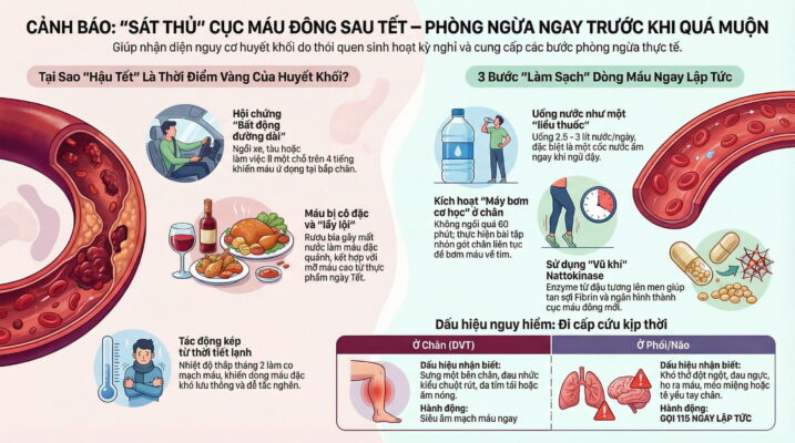 Phòng ngừa huyết khối: Vì sao nên bắt đầu ngay sau Tết?