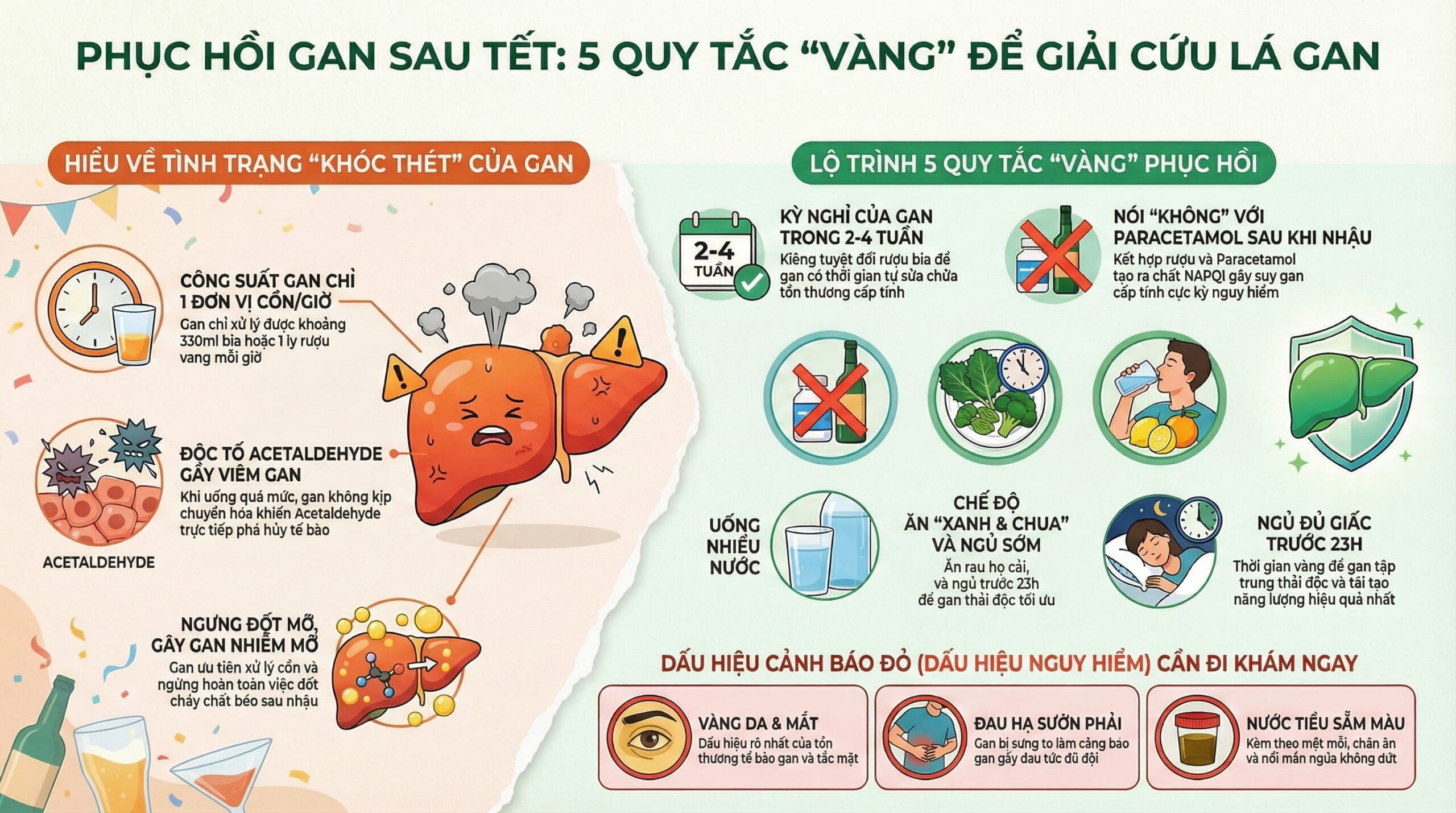 Uống Rượu Bia Nhiều Sau Tết: Cần Lưu Ý Điều Gì Để Tránh Tổn Thương Gan Vĩnh Viễn?