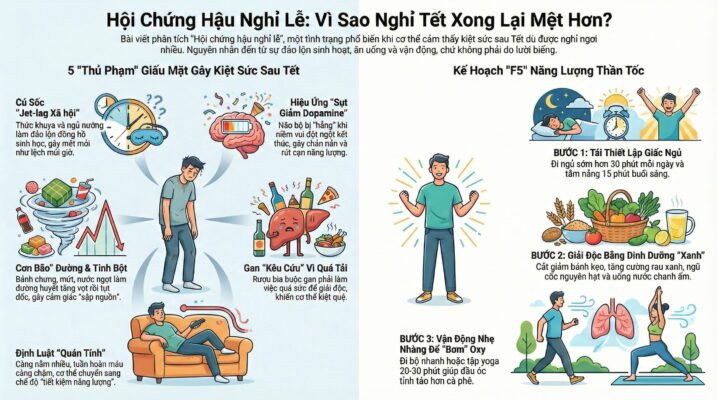 Vì Sao Sau Tết Nhiều Người Thấy Xuống Sức Dù "Nghỉ Ngơi" Nhiều?
