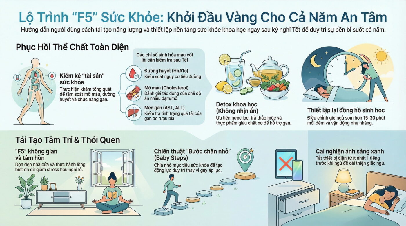 Đầu năm chăm sóc sức khỏe đúng cách giúp cả năm an tâm ra sao?