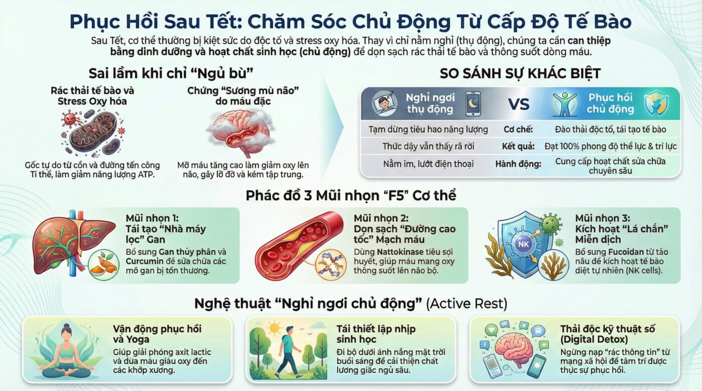 Phục hồi sau Tết không chỉ là nghỉ ngơi – mà là chăm sóc đúng cách