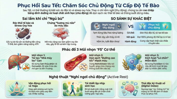 Phục hồi sau Tết không chỉ là nghỉ ngơi – mà là chăm sóc đúng cách