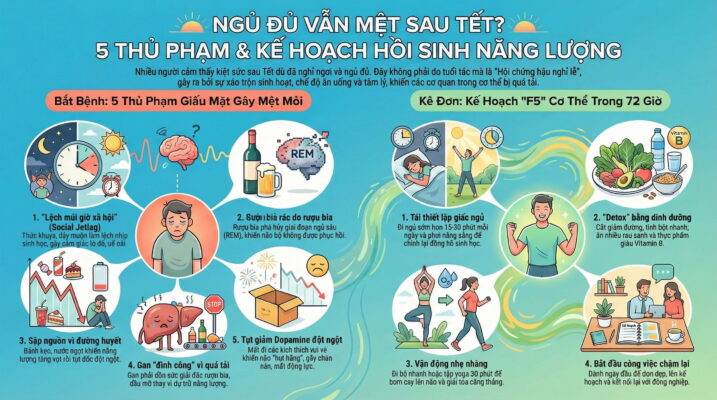 Sau Tết, Ngủ Đủ Nhưng Vẫn Mệt: Đừng Vội Đổ Lỗi Cho Tuổi Tác!