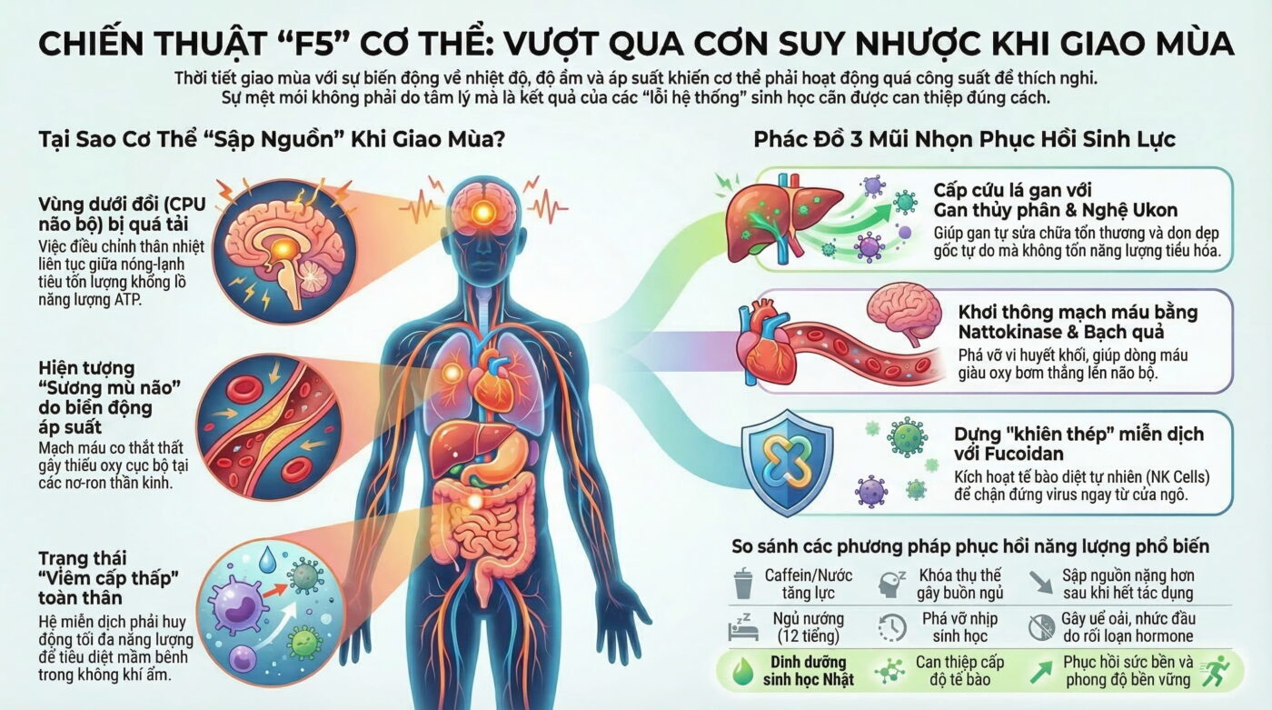 Thời tiết giao mùa khiến cơ thể dễ suy nhược ra sao?