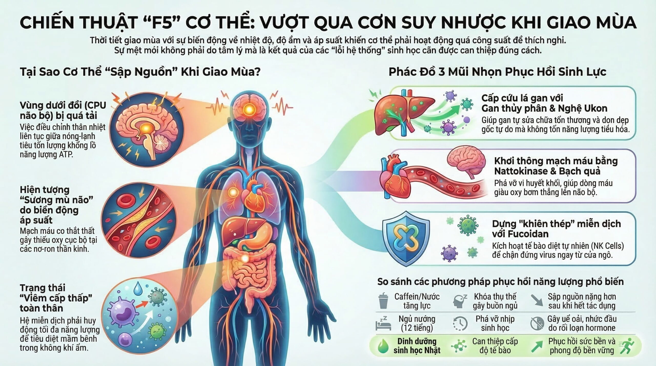 Thời tiết giao mùa khiến cơ thể dễ suy nhược ra sao?