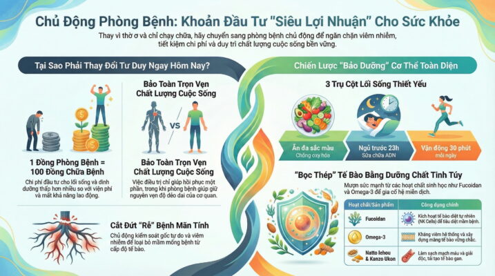 Chủ động phòng bệnh thay vì chờ bệnh xảy ra