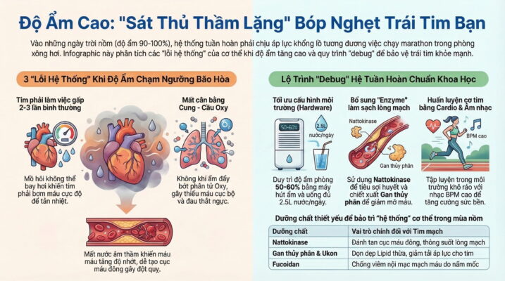 Độ ẩm cao có làm tăng nguy cơ bệnh tim mạch không?
