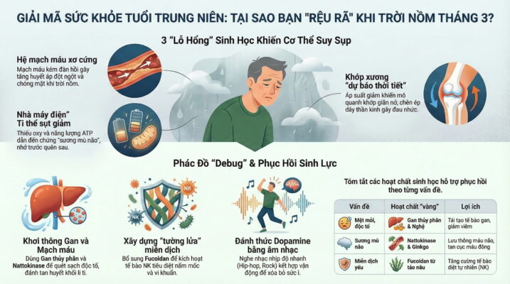 Vì sao người trung niên nhạy cảm hơn với thời tiết tháng 3?