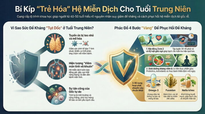 Người trung niên cần làm gì để tăng sức đề kháng?