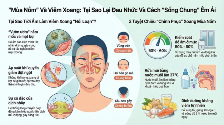 Trời ẩm có làm viêm xoang nặng hơn không?