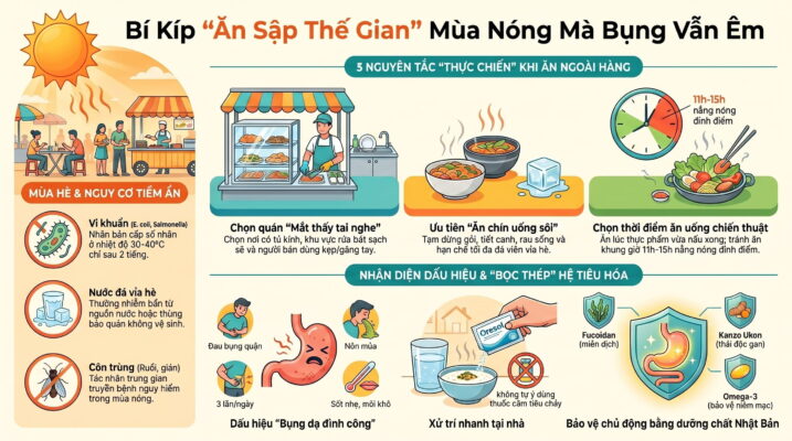 Ăn uống ngoài hàng mùa nóng cần lưu ý những gì?