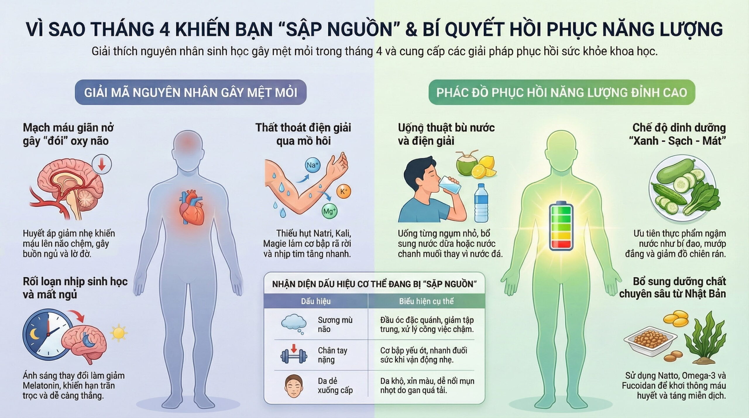 Vì sao thời tiết tháng 4 dễ gây mệt mỏi và mất sức?