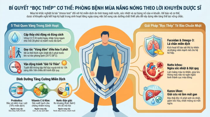 Dược sĩ khuyến cáo những thói quen giúp phòng bệnh mùa nắng hiệu quả