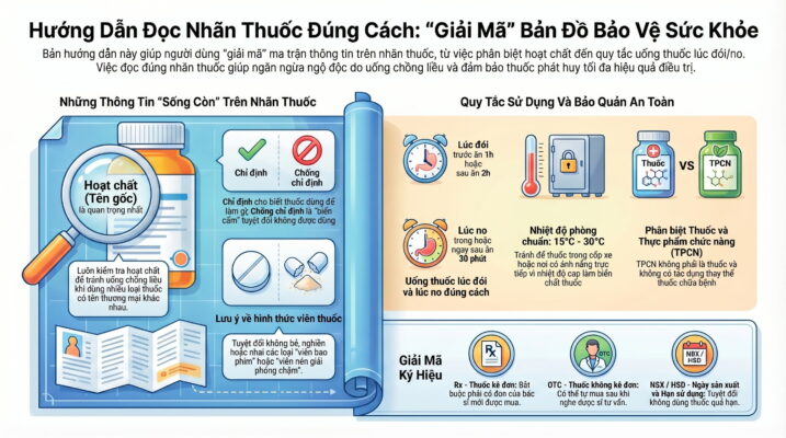Dược sĩ hướng dẫn cách đọc thông tin trên nhãn thuốc đúng cách