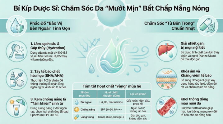 Dược sĩ hướng dẫn chăm sóc da đúng cách trong thời tiết nắng nóng