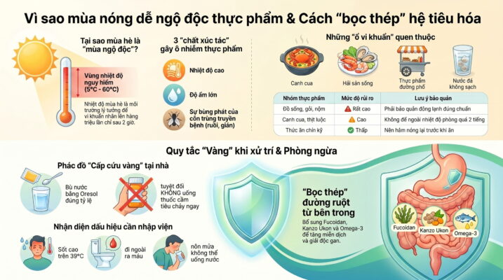 Vì sao mùa nóng dễ xảy ra ngộ độc thực phẩm?
