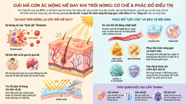 Vì sao thời tiết nóng dễ gây nổi mề đay?