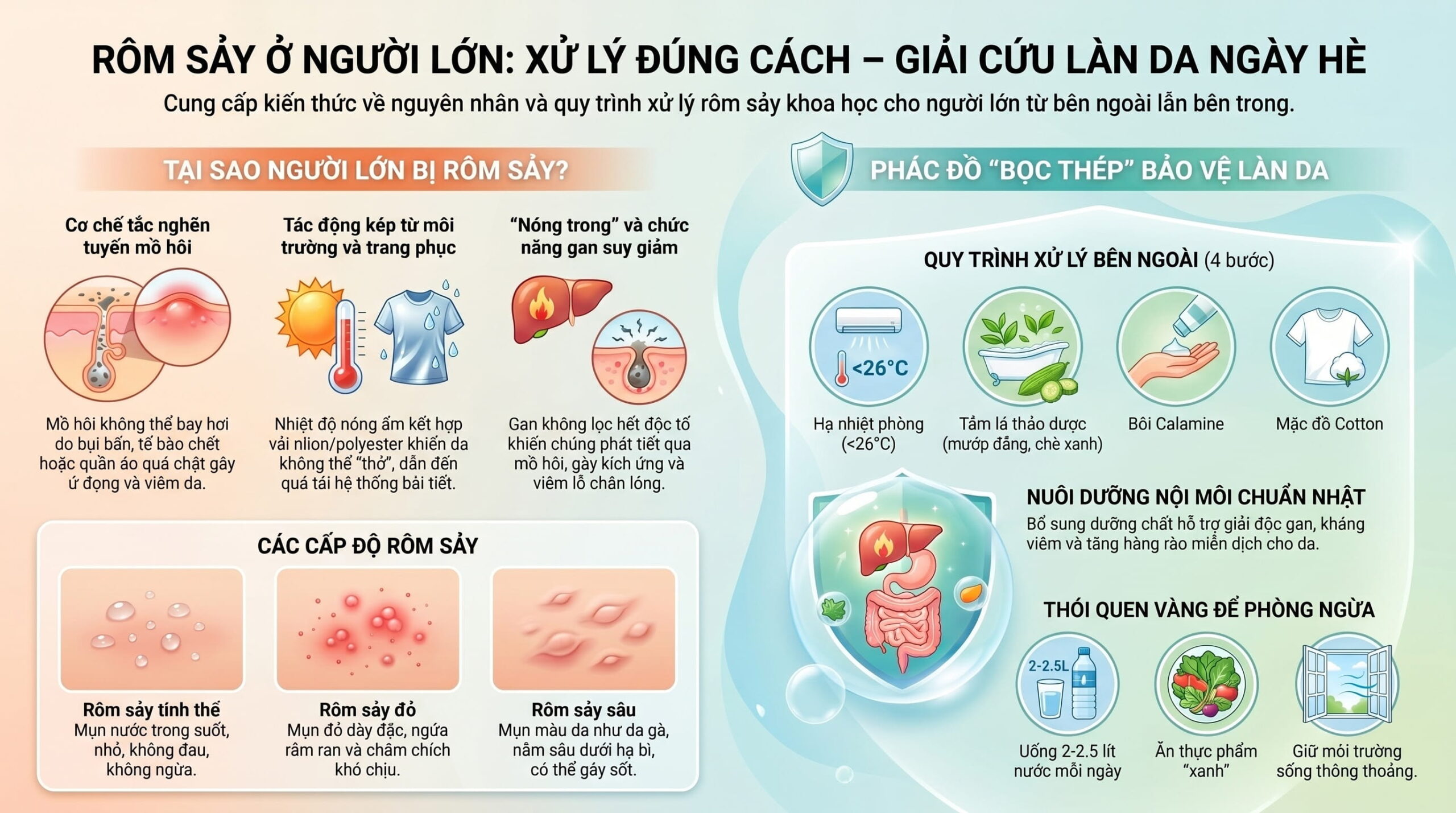 Rôm sảy ở người lớn: Nguyên nhân và cách xử lý đúng cách