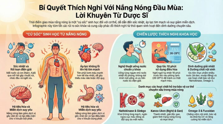 Dược sĩ hướng dẫn cách thích nghi với thời tiết nắng nóng đầu mùa