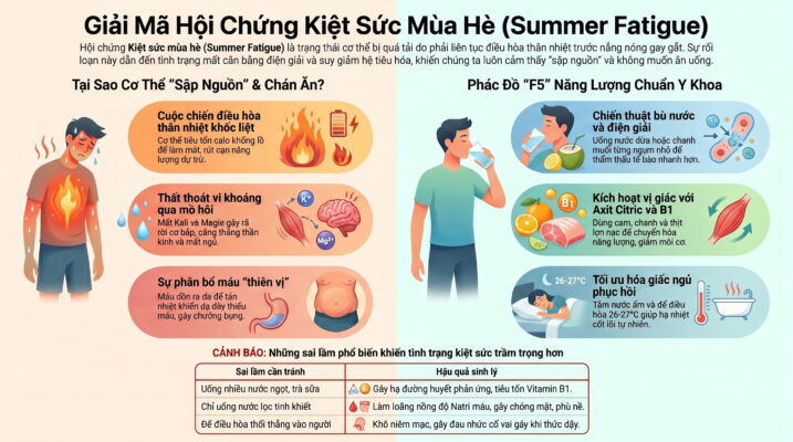 Hội chứng Kiệt sức mùa hè (Summer Fatigue) Tại sao bạn luôn lờ đờ, chán ăn